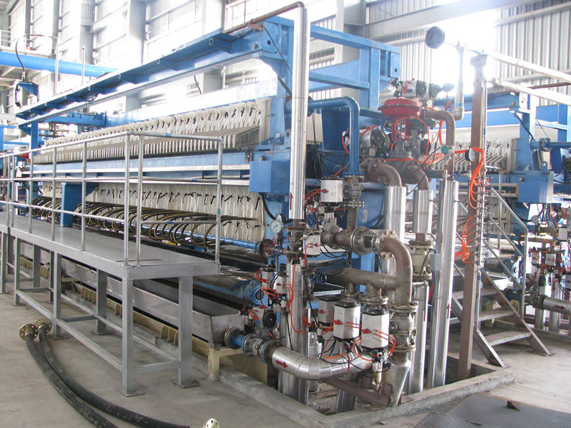 Automatic diaphragm filter press